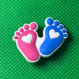 🌼 (5/$10 or 10/$15)NEW “Baby Shower” Croc Charm Collection Baby Feet